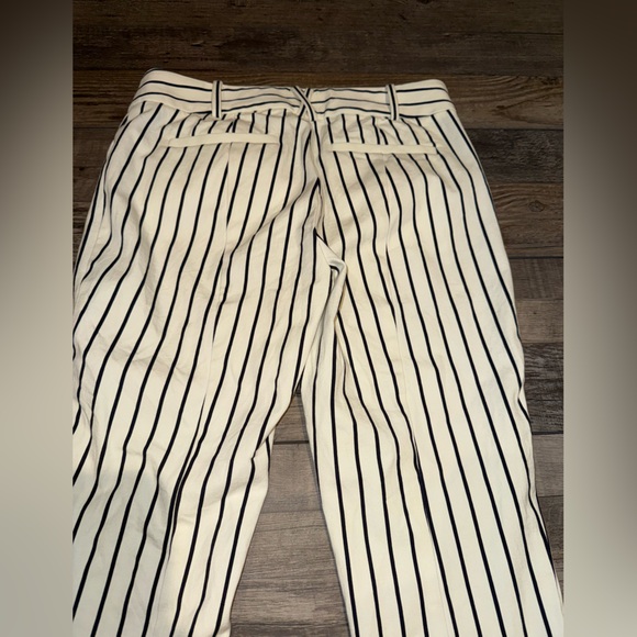 Anthropologie Size 4 EUC Striped Cream and Black Pants - Picture 8 of 8